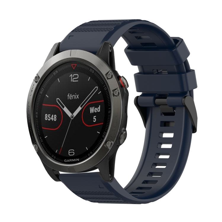 22mm Horizontal Texture Silicone Watch Band with Removal Tool, For Garmin Fenix 6 Pro GPS, For Garmin Fenix 6 Sapphire GPS, For Garmin Fenix 5
