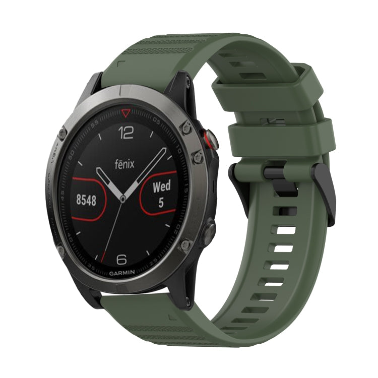 22mm Horizontal Texture Silicone Watch Band with Removal Tool, For Garmin Fenix 6 Pro GPS, For Garmin Fenix 6 Sapphire GPS, For Garmin Fenix 5