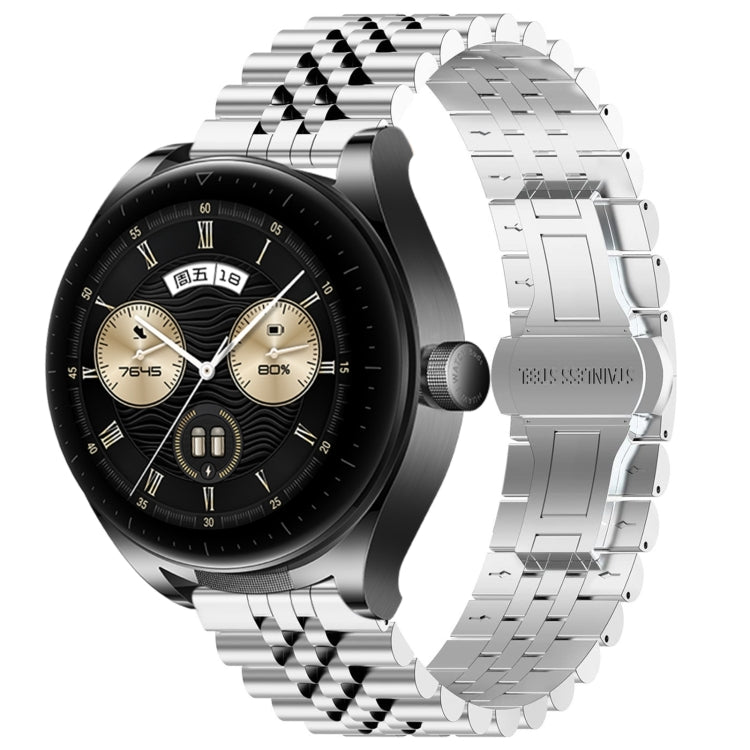 Five Bull Half Round Stainless Steel Watch Band + Strap Removal Tool, For Huawei Watch GT3 SE, For Huawei Watch Buds, For Huawei Watch3 Pro New