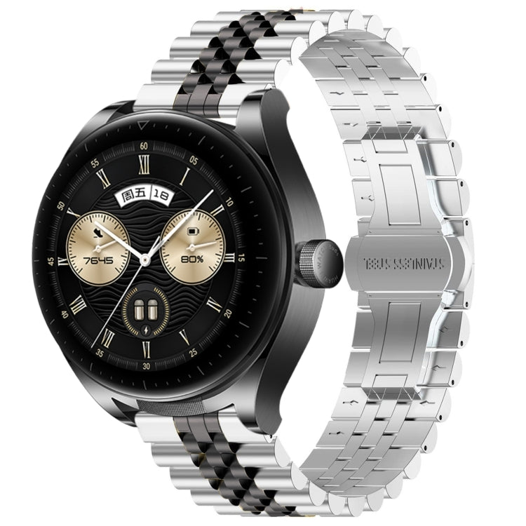 Five Bull Half Round Stainless Steel Watch Band + Strap Removal Tool, For Huawei Watch GT3 SE, For Huawei Watch Buds, For Huawei Watch3 Pro New