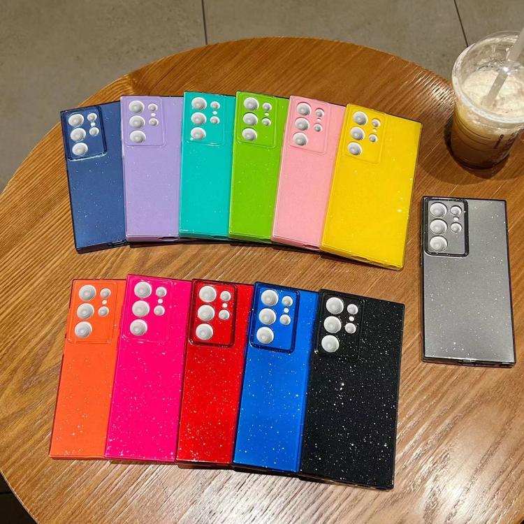 Jelly Glitter Solid Color TPU Phone Case, For Samsung Galaxy S25 Ultra 5G, For Samsung Galaxy S24 FE 5G