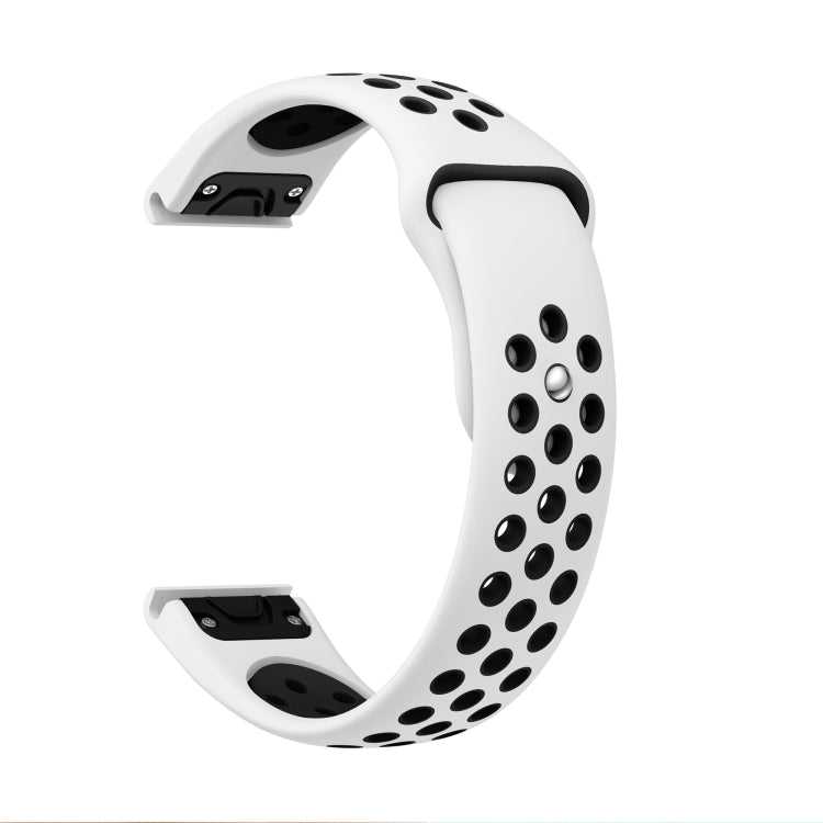 22mm Sports Breathable Silicone Watch Band, For Garmin Quatix 5 Sapphire, For Garmin Forerunner 955