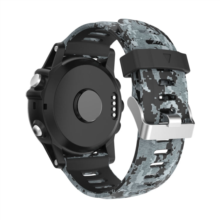 26mm Camouflage Printed Silicone Watch Band, For Garmin Instinct 2X Solar, For Garmin D2 Delta PX, For Garmin Tactix 7 Pro, For Garmin Tactix 7