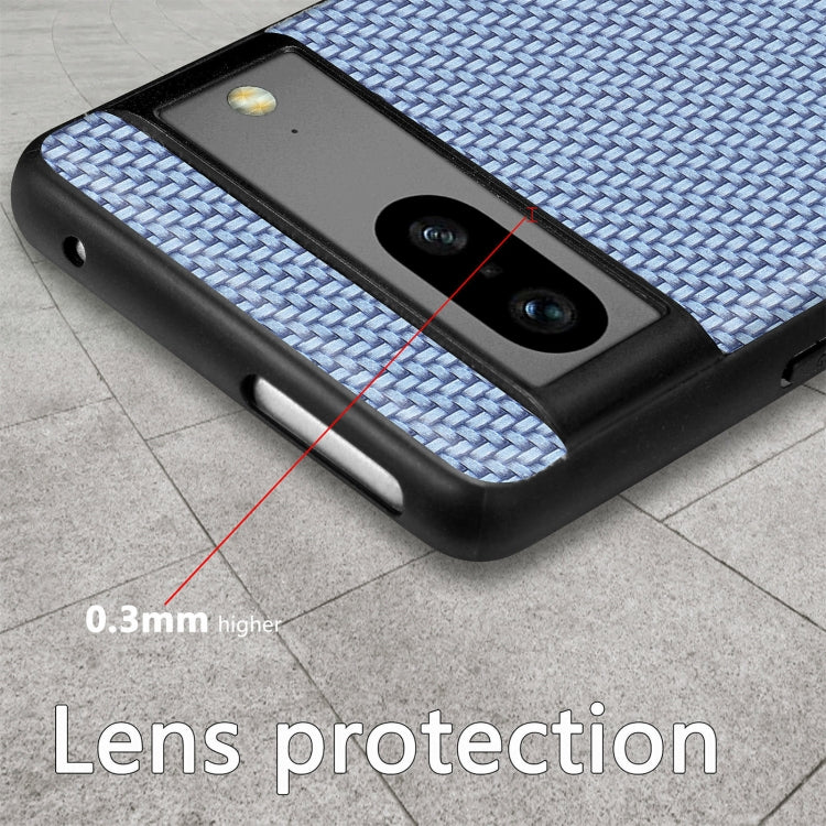 Carbon Fiber Texture Leather Back Cover Phone Case, For Google Pixel 9 / 9 Pro, For Google Pixel 7a, For Google Pixel 6a, For Google Pixel 6 Pro