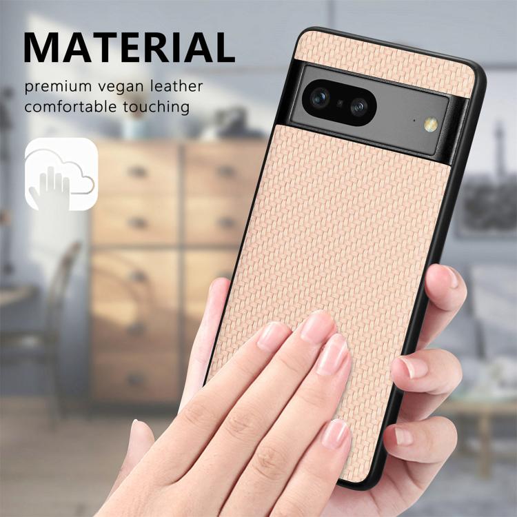 Carbon Fiber Texture Leather Back Cover Phone Case, For Google Pixel 9 / 9 Pro, For Google Pixel 7a, For Google Pixel 6a, For Google Pixel 6 Pro