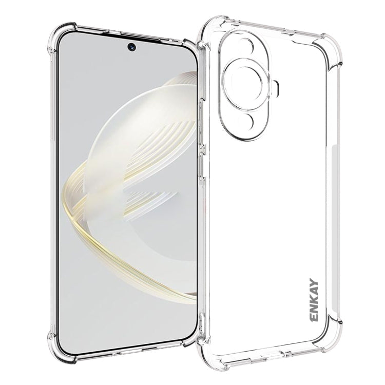 ENKAY Hat-Prince Transparent TPU Shockproof Phone Case, For Huawei Pura 80 Ultra, For Huawei Pura 80 Pro / 80 Pro+, For Huawei Pura 80, For Huawei Enjoy 70X, For Huawei Mate 70 Pro, For Huawei Mate 70, For Huawei nova 13 Pro, For Huawei nova Flip      ...