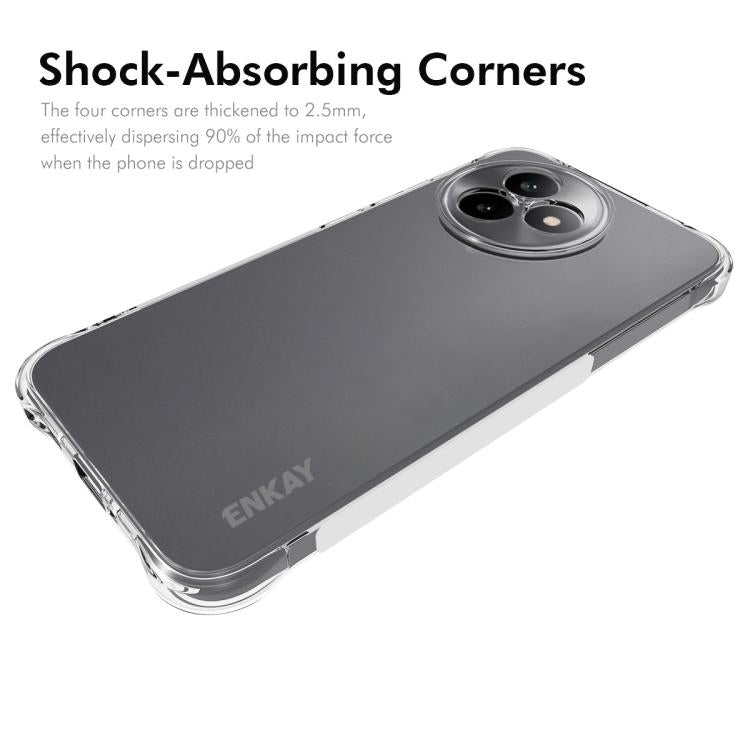 ENKAY Hat-Prince Transparent TPU Shockproof Phone Case, For Huawei Pura 80 Ultra, For Huawei Pura 80 Pro / 80 Pro+, For Huawei Pura 80, For Huawei Enjoy 70X, For Huawei Mate 70 Pro, For Huawei Mate 70, For Huawei nova 13 Pro, For Huawei nova Flip      ...