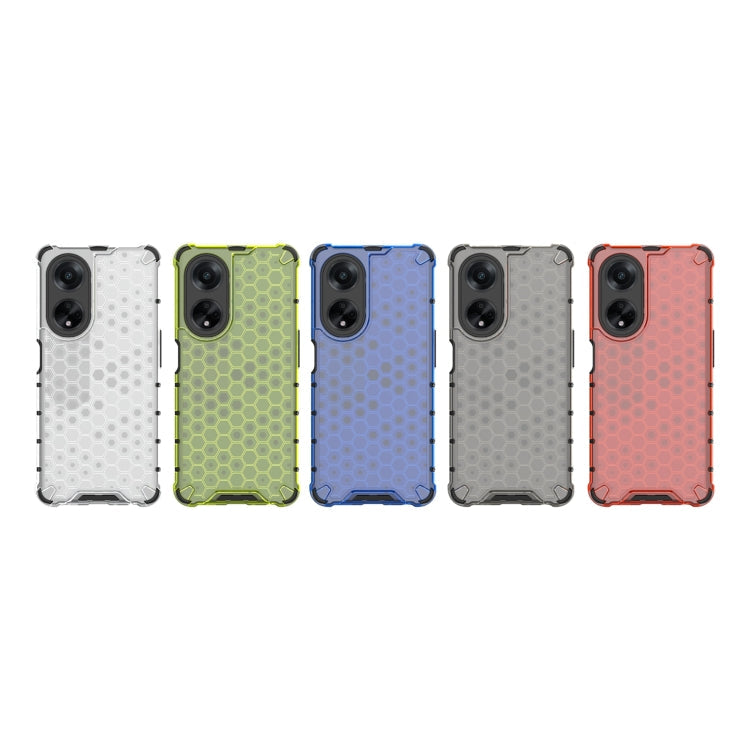 For OPPO A98 5G / A1 5G Shockproof Honeycomb Phone Case(Green)