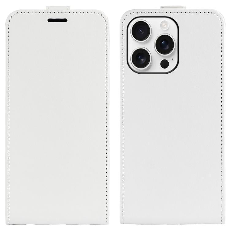 R64 Texture Single Vertical Flip Leather Phone Case, For iPhone 16 Pro, For iPhone 16 Plus, For iPhone 16, For iPhone 15 Pro Max, For iPhone 15 Pro, For iPhone 15 Plus