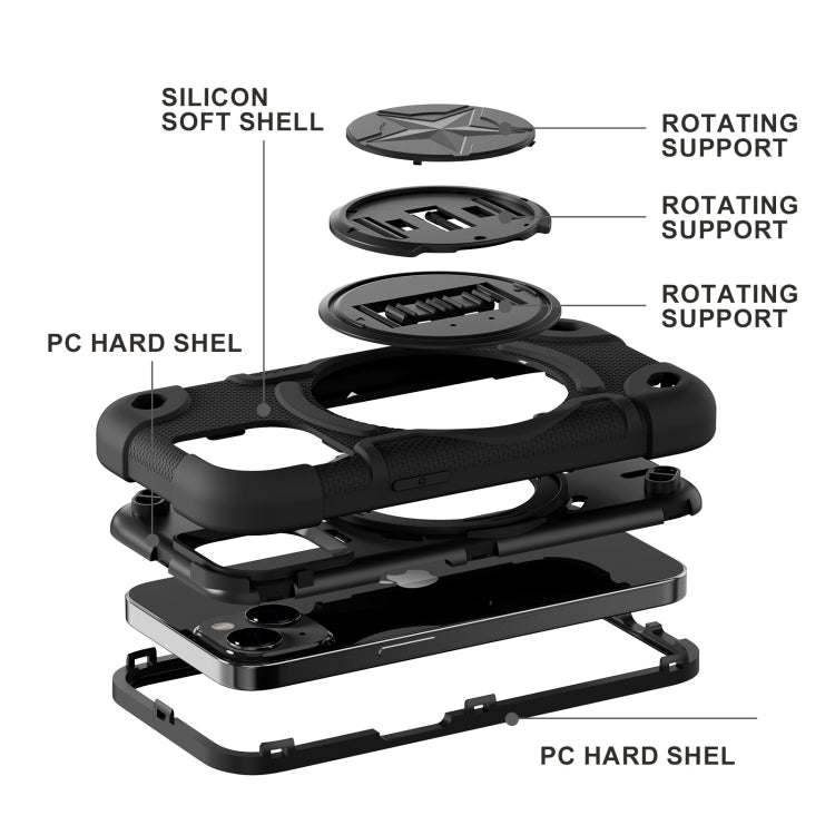 Shield PC Hybrid Silicone Phone Case, For iPhone 13 Pro Max, For iPhone 13