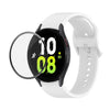 JUNSUNMAY Silicone Adjustable Strap + Full Coverage PMMA Screen Protector Kit, For Samsung Galaxy Watch5 40mm