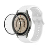 JUNSUNMAY Silicone Adjustable Strap + Full Coverage PMMA Screen Protector Kit, For Samsung Galaxy Watch5 Pro 45mm