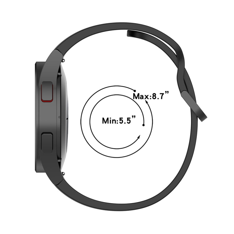 JUNSUNMAY Silicone Adjustable Strap + Full Coverage PMMA Screen Protector Kit, For Samsung Galaxy Watch5 44mm