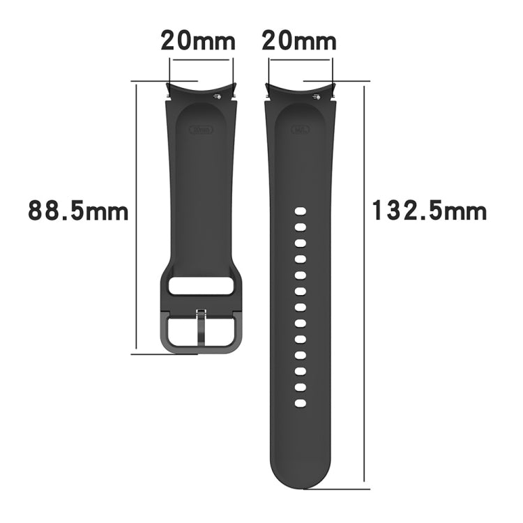 JUNSUNMAY Silicone Adjustable Strap + Full Coverage PMMA Screen Protector Kit, For Samsung Galaxy Watch4 44mm