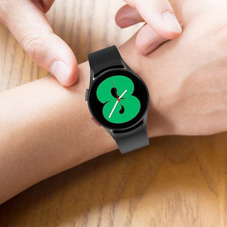 JUNSUNMAY Silicone Adjustable Strap + Full Coverage PMMA Screen Protector Kit, For Samsung Galaxy Watch6 Classic 43mm