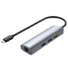WAVLINK WL-UHP3408 USB HUB Adapter 4-in-1 Type-C to HD + 2xUSB3.0 + Gigabit RJ45 Docking Station, UHP3408