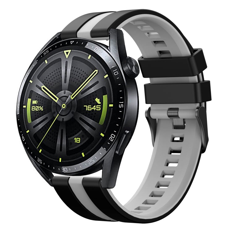 20mm Two-Color Sports Silicone Watch Band, For Amazfit GTS 4 Mini