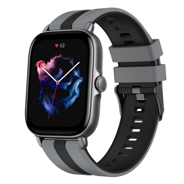 20mm Two-Color Sports Silicone Watch Band, For Amazfit GTS 3