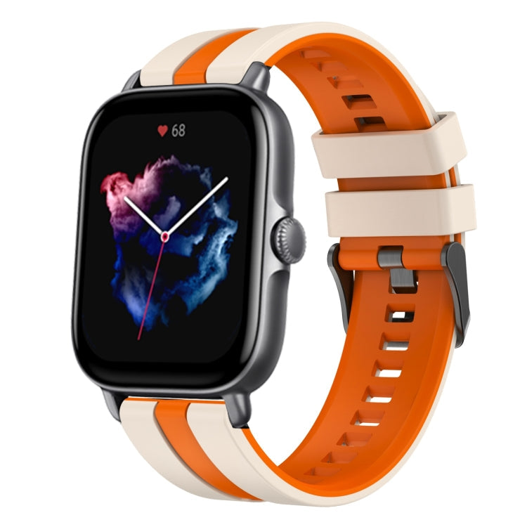 20mm Two-Color Sports Silicone Watch Band, For Amazfit GTS 3