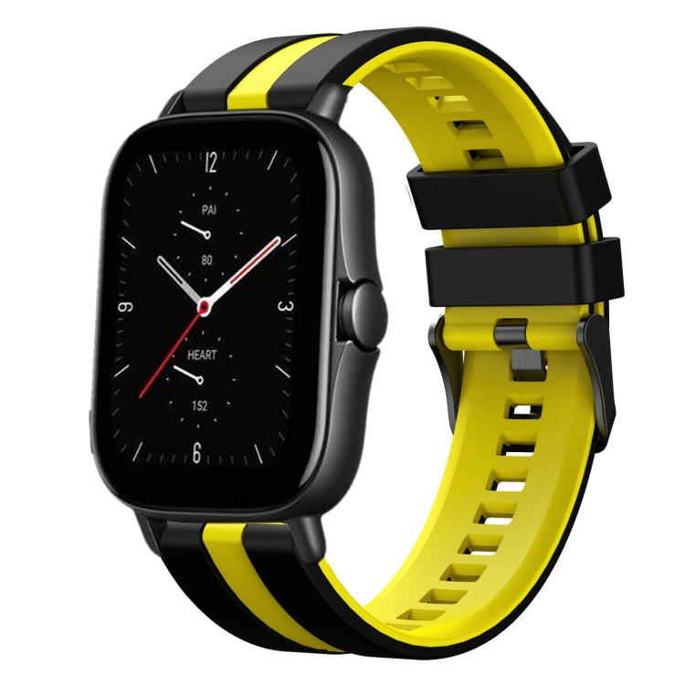 20mm Two-Color Sports Silicone Watch Band, For Amazfit GTS 2E