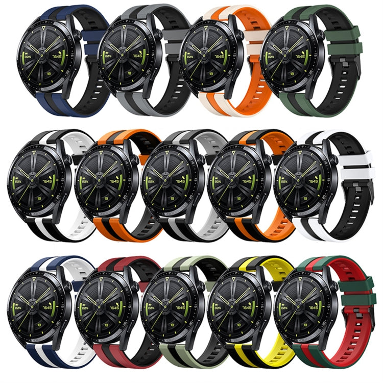 20mm Two-Color Sports Silicone Watch Band, For Amazfit GTS 3