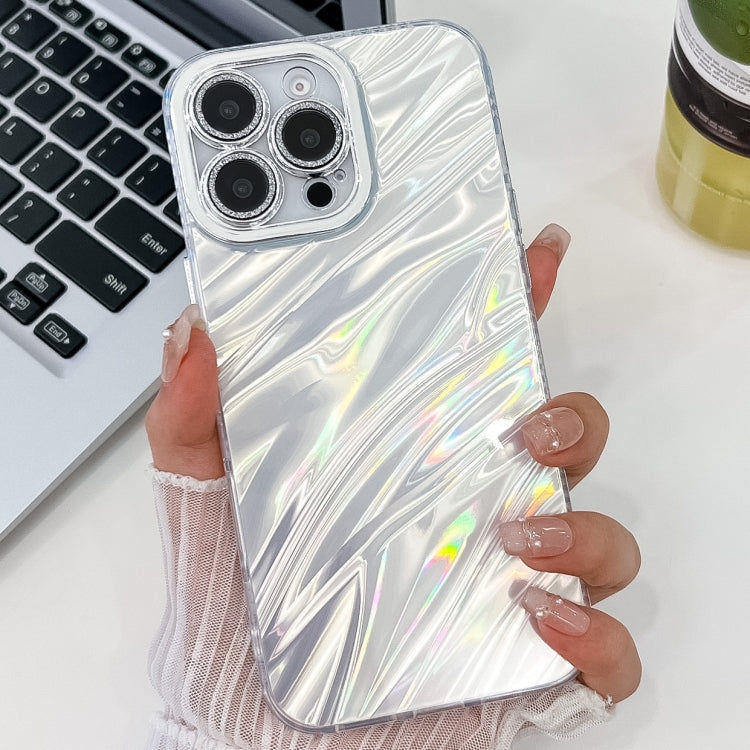 Plating Glitter Texture TPU Phone Case with Lens Film, For iPhone 14 Pro Max