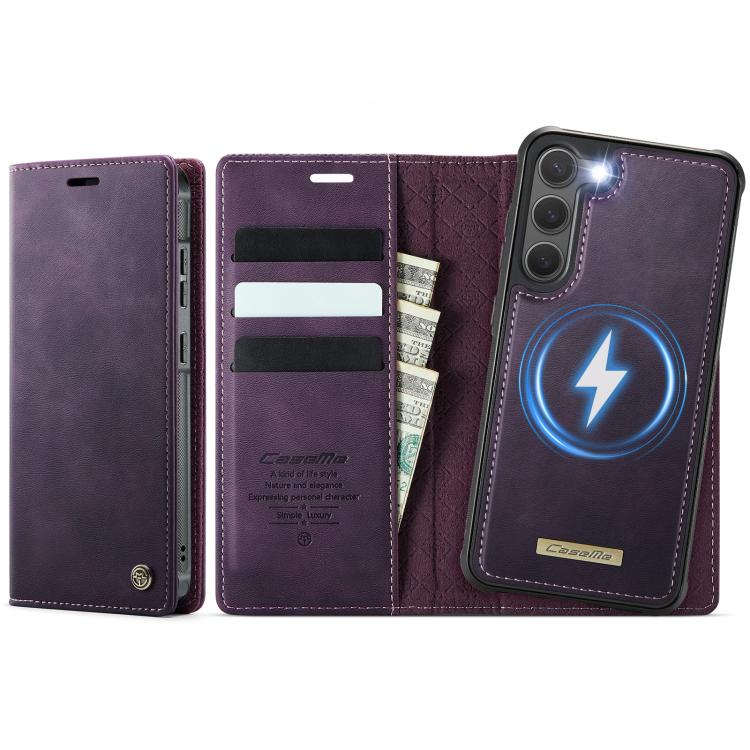 CaseMe C49 Magnetic RFID Blocking Detachable Wallet Leather Phone Case, For Samsung Galaxy S23 FE 5G, For Samsung Galaxy A54 5G, For Samsung Galaxy S23 Ultra 5G, For Samsung Galaxy S23+ 5G