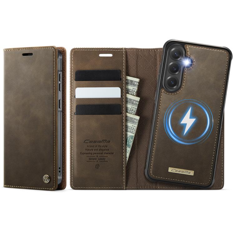 CaseMe C49 Magnetic RFID Blocking Detachable Wallet Leather Phone Case, For Samsung Galaxy A16 5G, For Samsung Galaxy S24 FE 5G, For Samsung Galaxy S24 Ultra 5G, For Samsung Galaxy A15