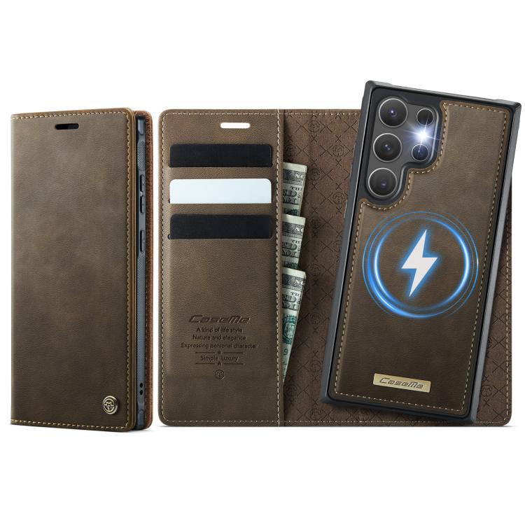 CaseMe C49 Magnetic RFID Blocking Detachable Wallet Leather Phone Case, For Samsung Galaxy A16 5G, For Samsung Galaxy S24 FE 5G, For Samsung Galaxy S24 Ultra 5G, For Samsung Galaxy A15