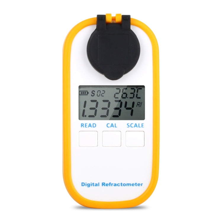 DR402 Digital Beer Refractometer Wort Hydrometer Brix 0-50% Concentration Meter Refractometer Electronic Wine Alcohol Tester, DR402