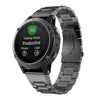 For Garmin Fenix 5 Three-Bead Stainless Steel Metal Watchband, 22MM, 26MM
