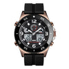 SKMEI 1538 Multi-Function Time Large Dial Steel Belt Men  Casual Sports Electronic Watch