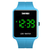 SKMEI 1541 Fashion Led Watch Square Couple Model Waterproof Electronic Watch Silicone Watch