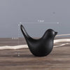 Nordic Ceramic Bird Figurine – Black or White Modern Sculptural Ornament