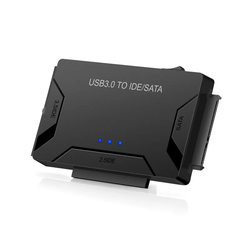 SATA/IDE to USB 3.0 Adapter Hard Drive Adapter Cable Converter for 2.5/3.5 Inch SATA and IDE HDD Support 6TB For PC Macbook