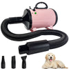 VickyHome Dog Hair Dryer 2800W Low Noise&3 Nozzles&Extendable Hose Blaster Grooming Dryers Adjustable Temperature for Pets Cats