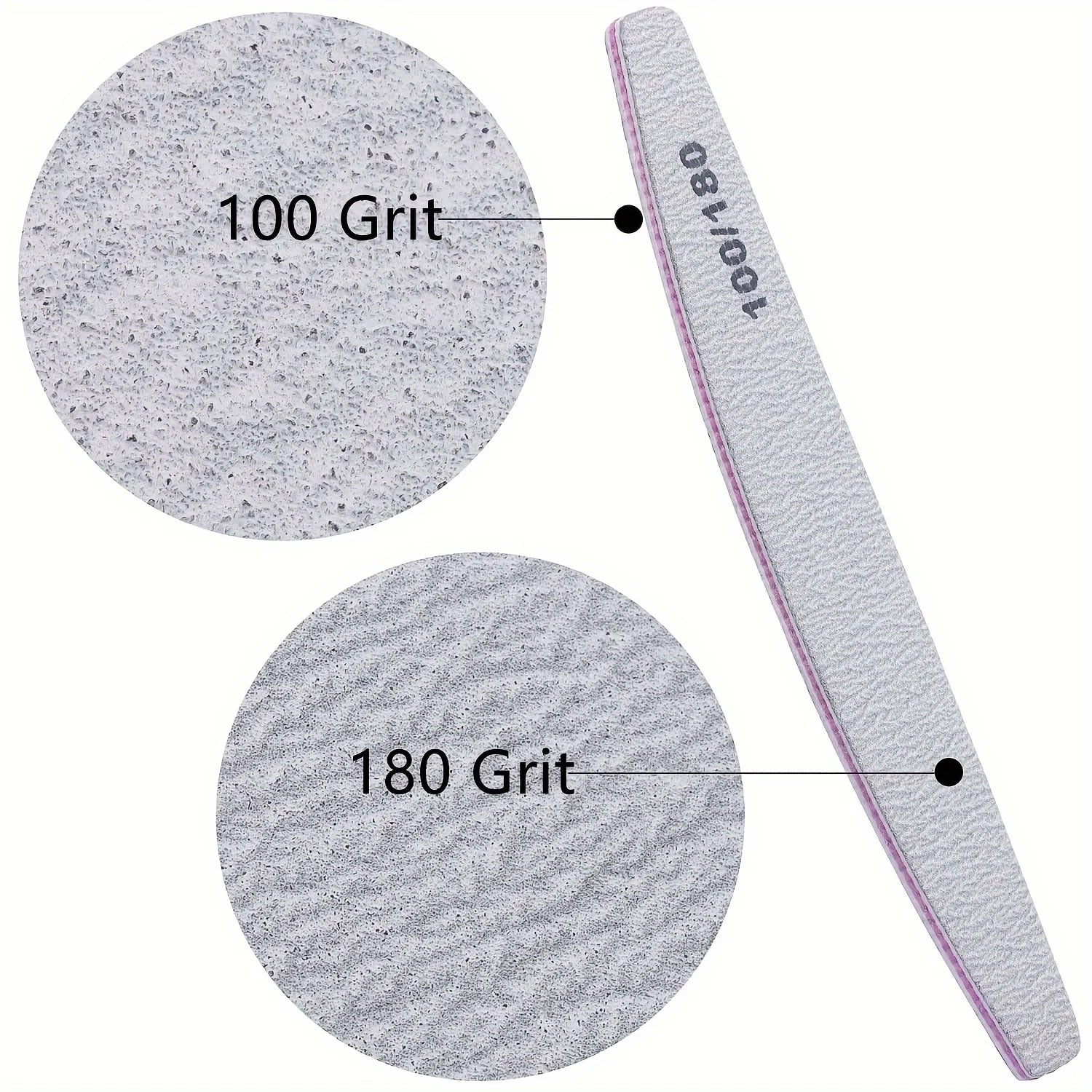 50Pcs Nail Art Files 100/180 Nails Accessoires Gel Nail Polish Polishing Pedicure Manicure Buffers Nail Care Tools lime a ongle