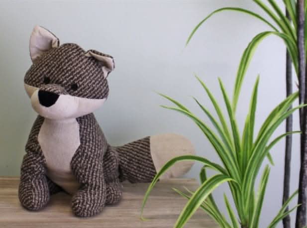 Light Grey Fox Door Stop
