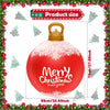 Inflatable Christmas Ball 23 Inch Large Outdoor Christmas PVC Inflatable Ball Reusable Giant Blow up Ball Decorations
