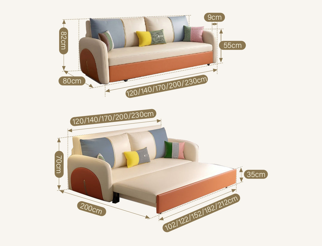 Sibyl Two Seater Sofa Bed