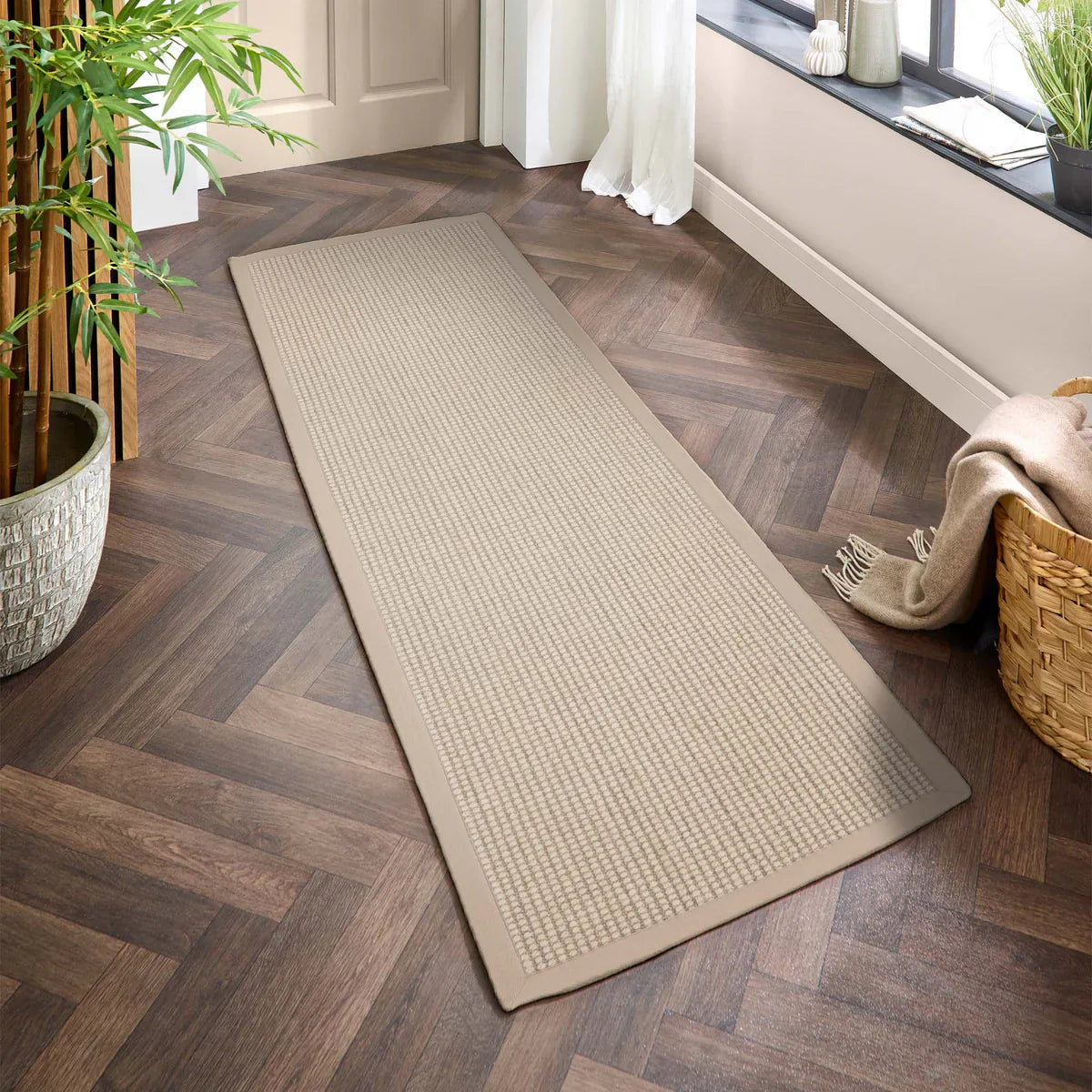 Sisal Boucle Rug | Beige Border