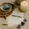 Mindfulness Stock Photo - Crystals, Mala Beads & Candle | Spiritual  for Canva, Social Media, Website | JPG Download