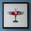 Spitfire Welsh Flag Print