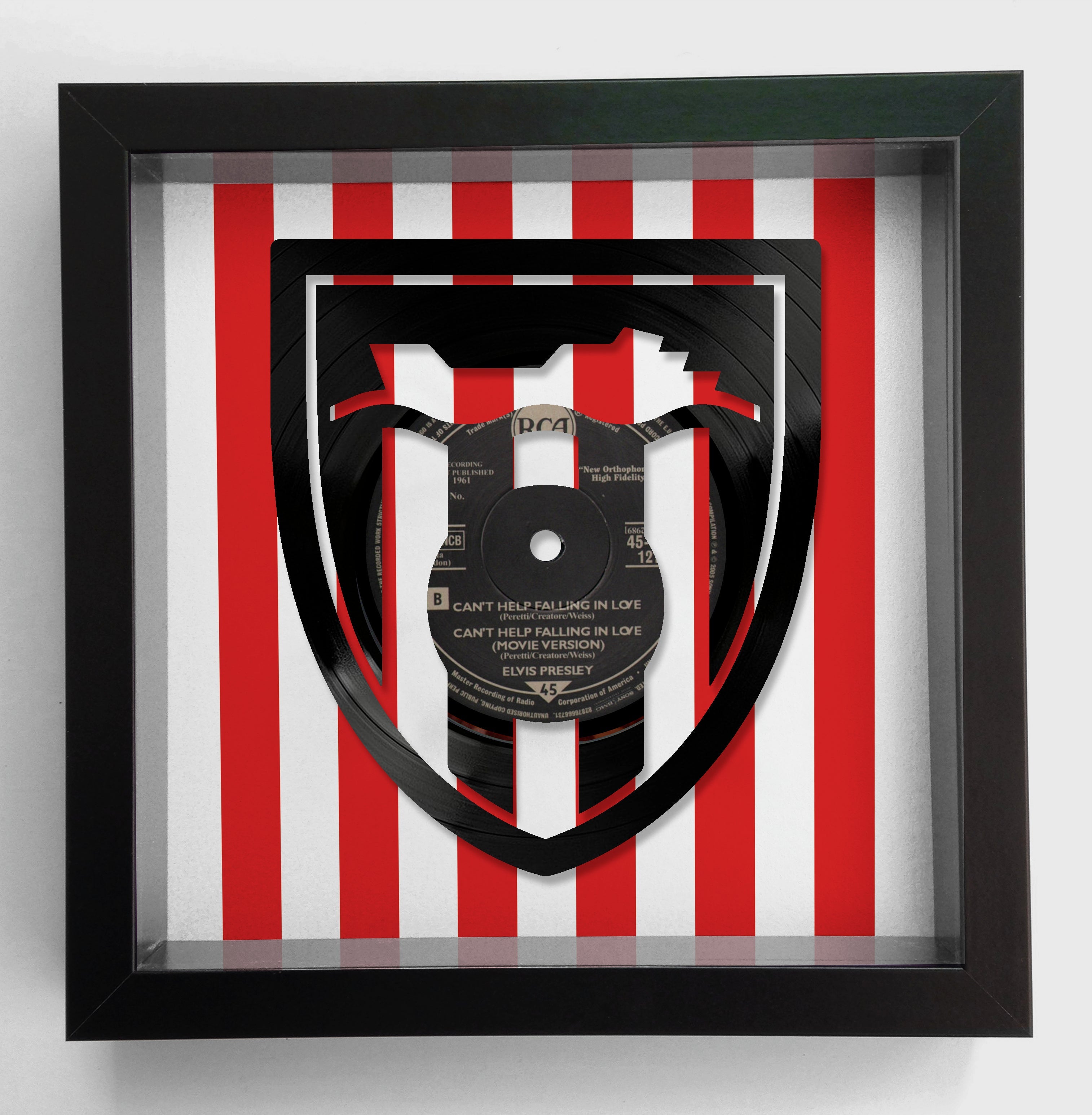 Sunderland AFC - Can't Help Falling - Elvis Original Vinyl Record Art 1961