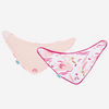 Swan Princess Print Girls Set of 2 Dribble Bibs