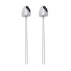 2 PCS Stainless Steel Spoon Creative Coffee Spoon Bar Ice Spoon Gold Plated Long Stirring Spoon, Pointed Spoon Silver, Square Spoon Silver, Round Spoon Gold, Pointed Spoon Gold, Square Spoon Gold, Pointed Spoon Rose Gold, Square Spoon Rose Gold