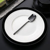 Stainless Steel V-shaped Wall Hanging Design Simple Coffee Spoon Fork Creative Long Handle Stirring Tableware, Spoon Black, Fork Black, Spoon Gold, Fork Gold, Spoon Rose Gold, Fork Rose Gold