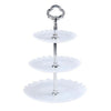 Party Birthday Three-layer Fruit Plate Cake Stand Dessert Storage Rack, Clear