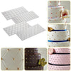 2 Sets DIY Cake Mold Wexture Fondant Printing Mold, Plaid pattern, Roll rattan
