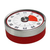 Kitchen Timer Countdown Timer with Magnetic Stainless Steel Timer, 8cm Red, 6cm Black